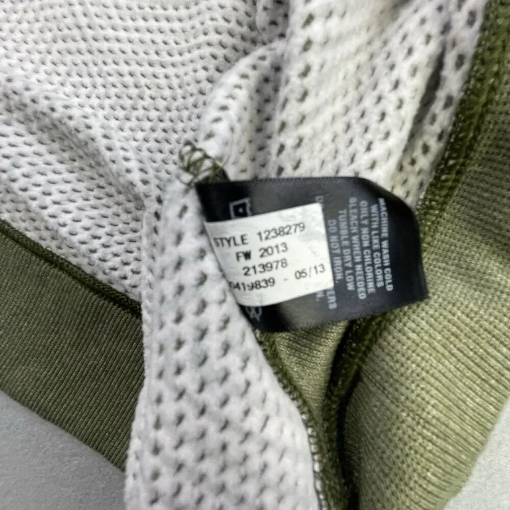 Under Armor 1/4 Zip Pullover Men’s M Army Green Cold Gear Micro Fleece Lined